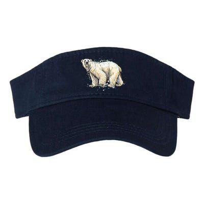 Abstract Polar Bear From A Splash Valucap Bio-Washed Visor