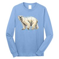 Abstract Polar Bear From A Splash Long Sleeve Shirt