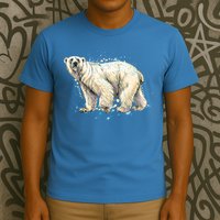 Abstract Polar Bear From A Splash T-Shirt