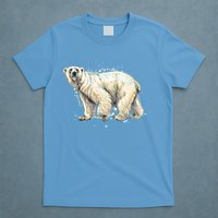 Abstract Polar Bear From A Splash T-Shirt