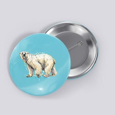 Abstract Polar Bear From A Splash Button
