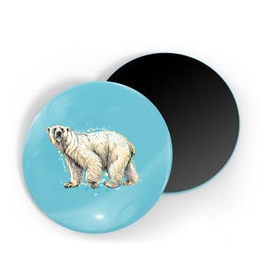Abstract Polar Bear From A Splash Magnet
