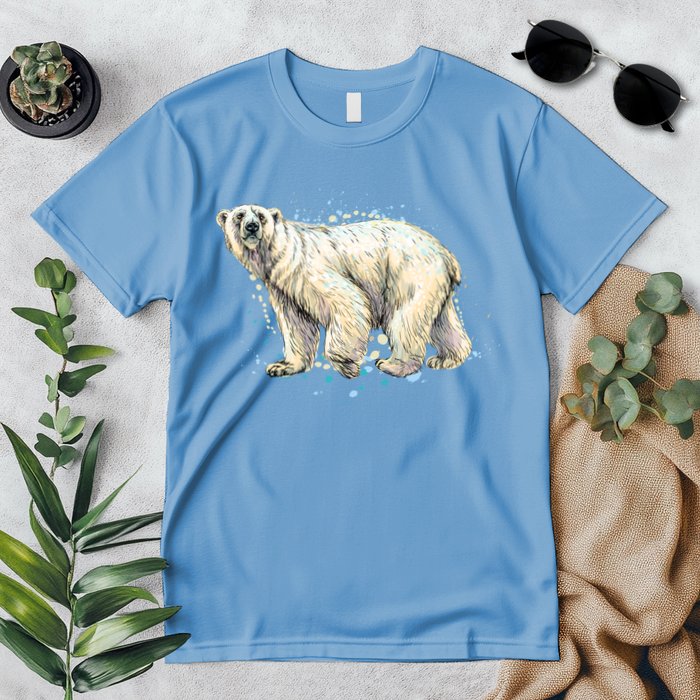 Abstract Polar Bear From A Splash Premium T-Shirt