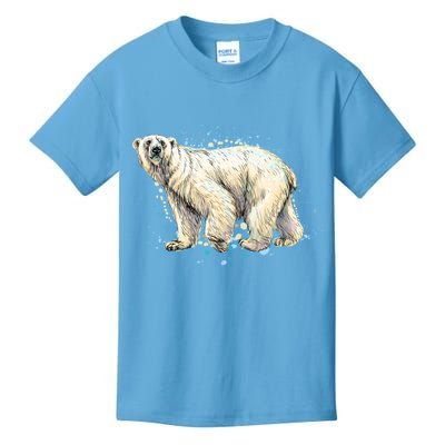 Abstract Polar Bear From A Splash Kids T-Shirt