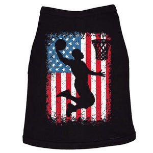 American Patriotic Basketball 4th Of July US Flag Men Doggie Tank