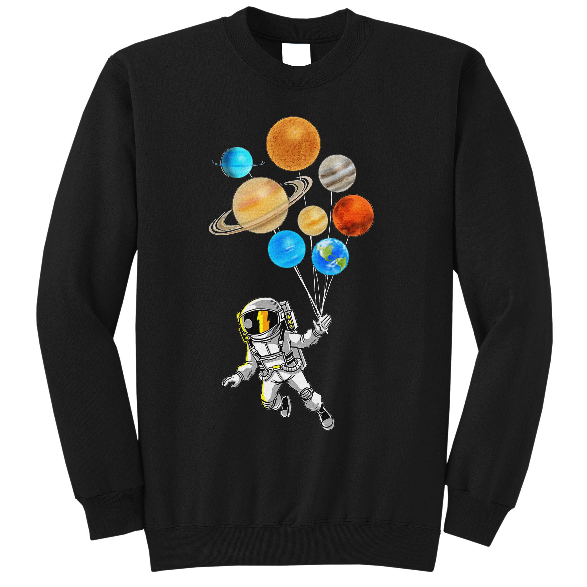 Astronaut Planet Balloons Super Gift For Space Space Sweatshirt