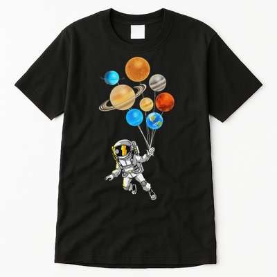 Astronaut Planet Balloons Super Gift For Space Space Tall T-Shirt