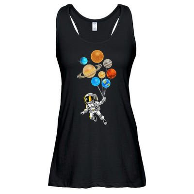 Astronaut Planet Balloons Super Gift For Space Space Ladies Essential Flowy Tank