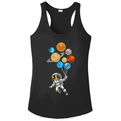Astronaut Planet Balloons Super Gift For Space Space Ladies PosiCharge Competitor Racerback Tank