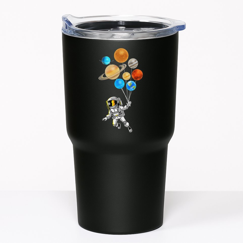 Astronaut Planet Balloons Super Gift For Space Space Tumbler