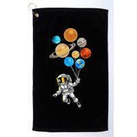 Astronaut Planet Balloons Super Gift For Space Space Golf Towel