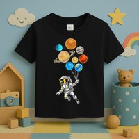 Astronaut Planet Balloons Super Gift For Space Space Toddler T-Shirt