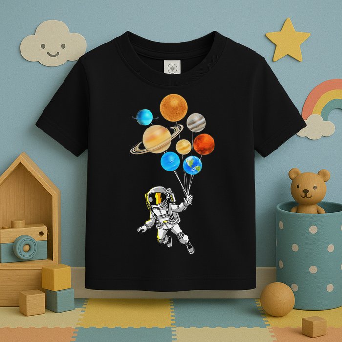 Astronaut Planet Balloons Super Gift For Space Space Toddler T-Shirt