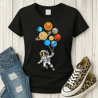 Astronaut Planet Balloons Super Gift For Space Space Womens T-Shirt