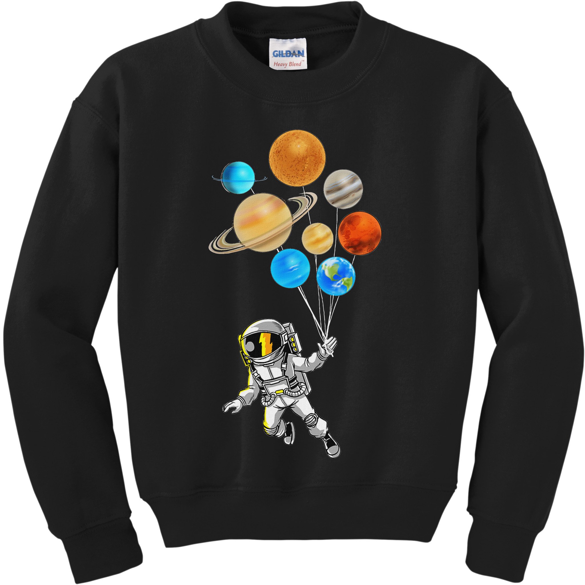 Astronaut Planet Balloons Super Gift For Space Space Kids Sweatshirt