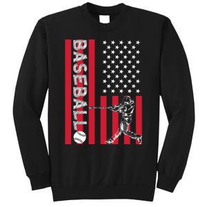 American Pride Baseball Player Batter US Flag Baseball Sweatshirt