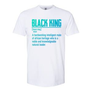 African Pride Black History Month Black King Definition Cute Gift Softstyle CVC T-Shirt