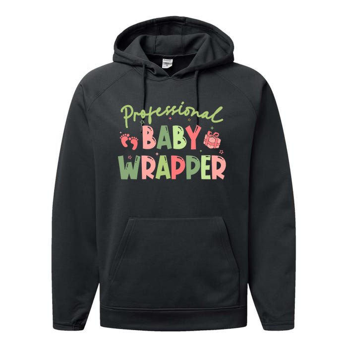 APDL Professional Baby Wrapper Funny Christmas NICU Nurse Performance Fleece Hoodie