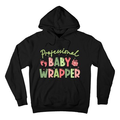 APDL Professional Baby Wrapper Funny Christmas NICU Nurse Hoodie