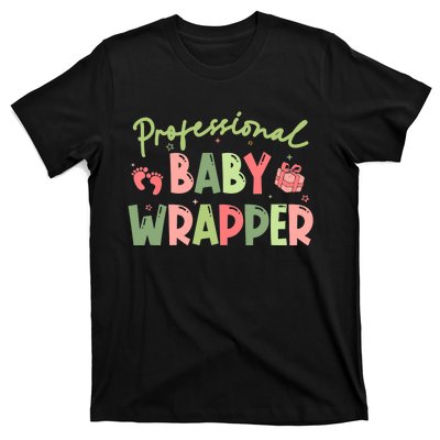 APDL Professional Baby Wrapper Funny Christmas NICU Nurse T-Shirt