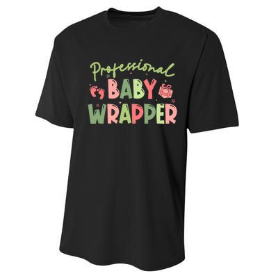 APDL Professional Baby Wrapper Funny Christmas NICU Nurse Performance Sprint T-Shirt