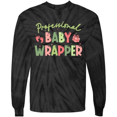 APDL Professional Baby Wrapper Funny Christmas NICU Nurse Tie-Dye Long Sleeve Shirt