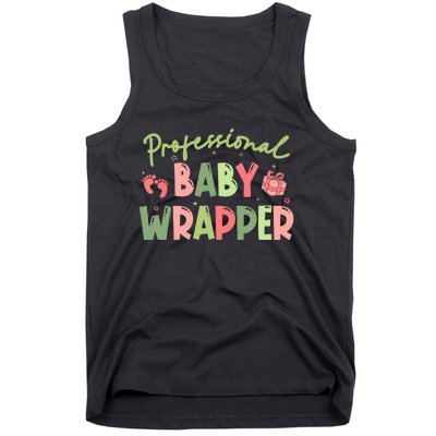 APDL Professional Baby Wrapper Funny Christmas NICU Nurse Tank Top