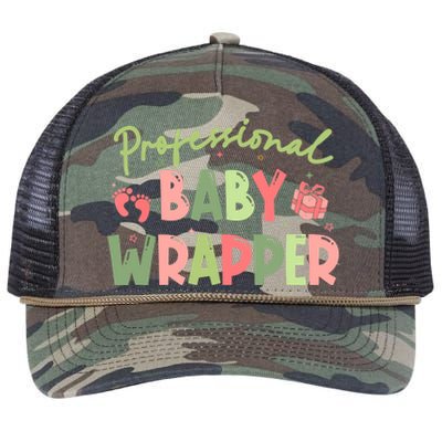 APDL Professional Baby Wrapper Funny Christmas NICU Nurse Retro Rope Trucker Hat Cap