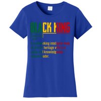 African Pride Black History Month Black King Definition Gift Women's T-Shirt