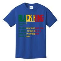 African Pride Black History Month Black King Definition Gift Kids T-Shirt