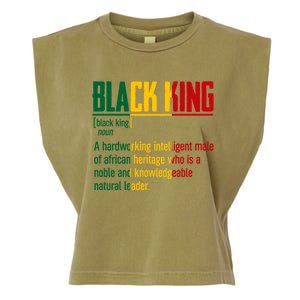 African Pride Black History Month Black King Definition Gift Garment-Dyed Women's Muscle Tee