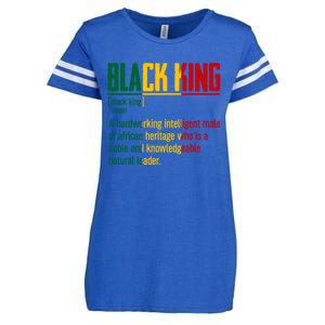 African Pride Black History Month Black King Definition Gift Enza Ladies Jersey Football T-Shirt