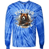 Archery Papa Bear Great Gift Archer Papa Bear Dad FatherS Day Meaningful Gift Tie-Dye Long Sleeve Shirt