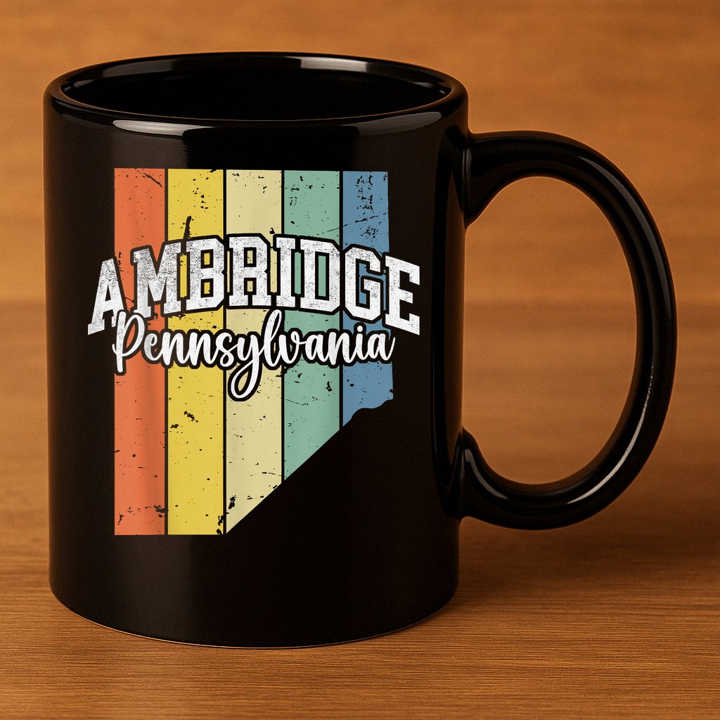 Ambridge Pennsylvania Bridger Pride 15003 Beaver County 11oz C Handle Ceramic Mug