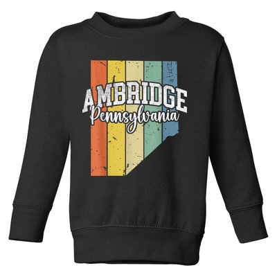Ambridge Pennsylvania Bridger Pride 15003 Beaver County Toddler Sweatshirt