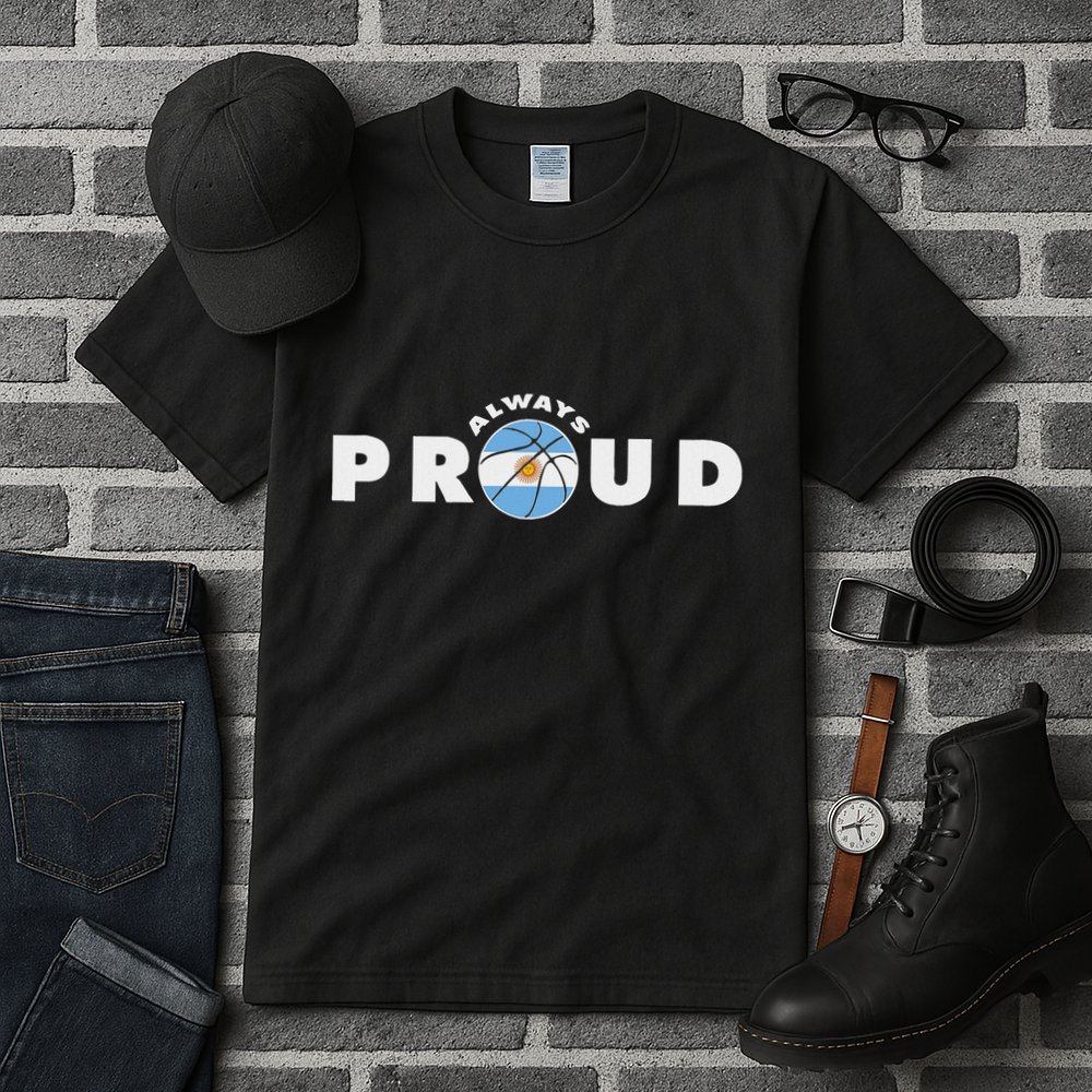 Always Proud Bandera Argentina Flag Basketball Fan Lover Tall T-Shirt