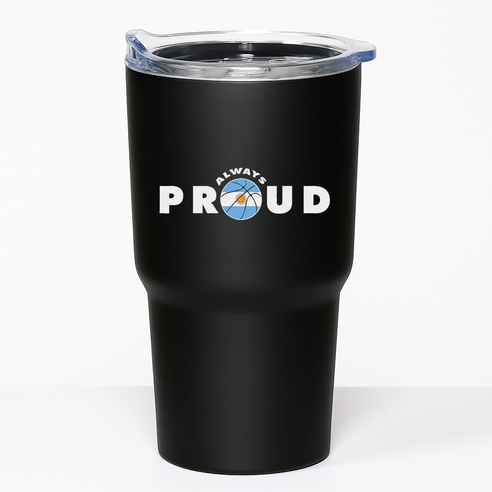 Always Proud Bandera Argentina Flag Basketball Fan Lover Tumbler