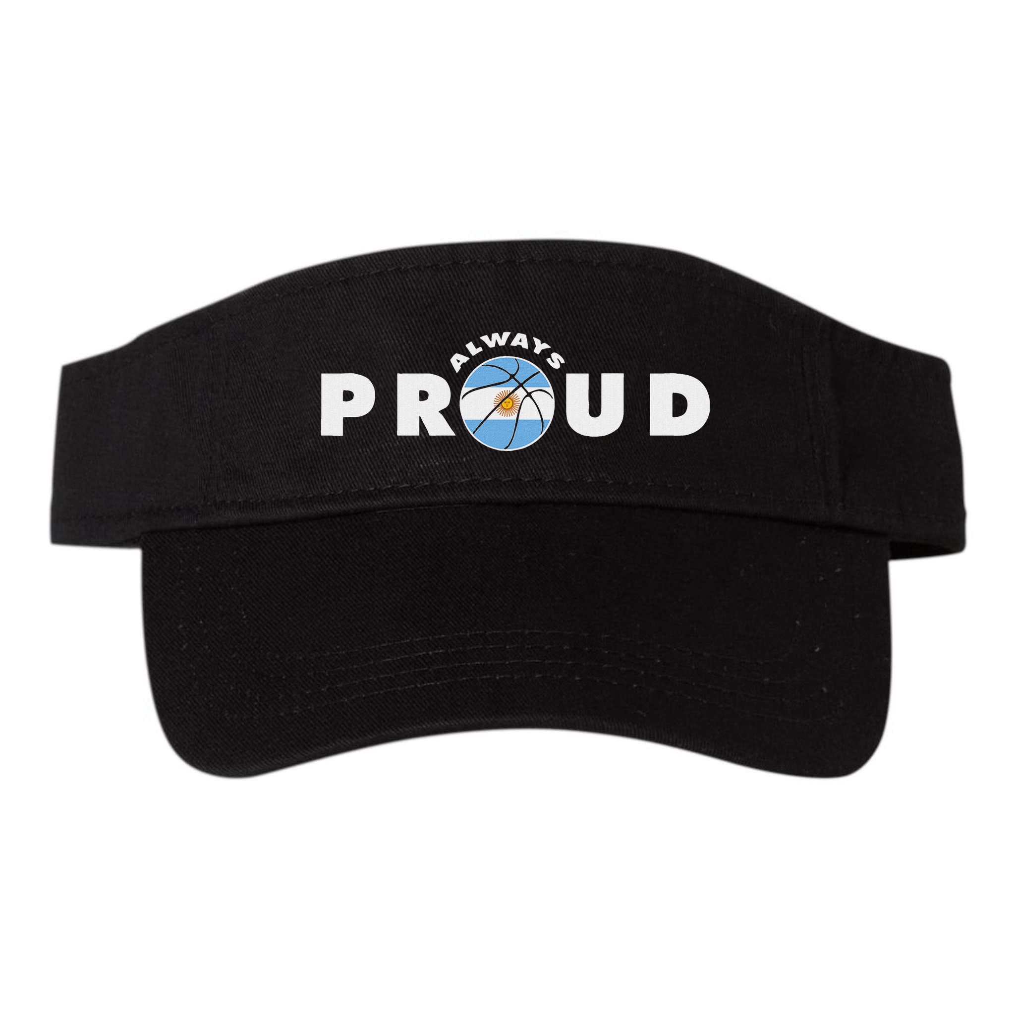 Always Proud Bandera Argentina Flag Basketball Fan Lover Visor