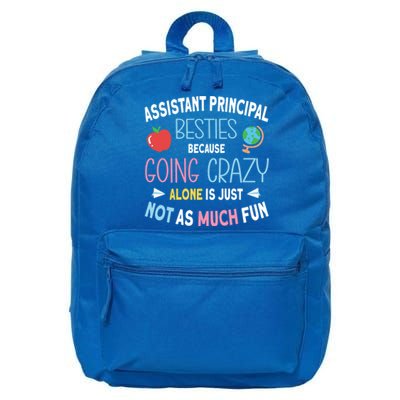 Assistant Principal Besties Gift 16 in Basic Backpack