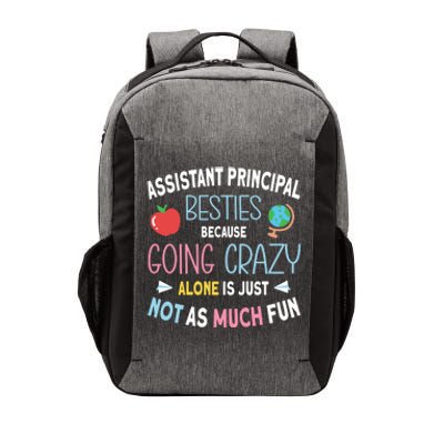 Assistant Principal Besties Gift Vector Backpack