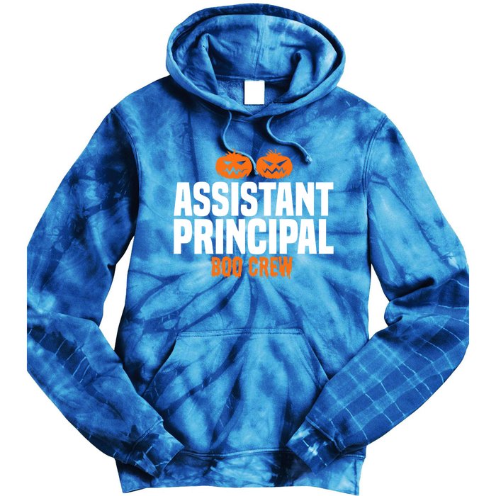 Assistant Principal Boo Crew Halloween Assistant Principal Cute Gift Tie Dye Hoodie