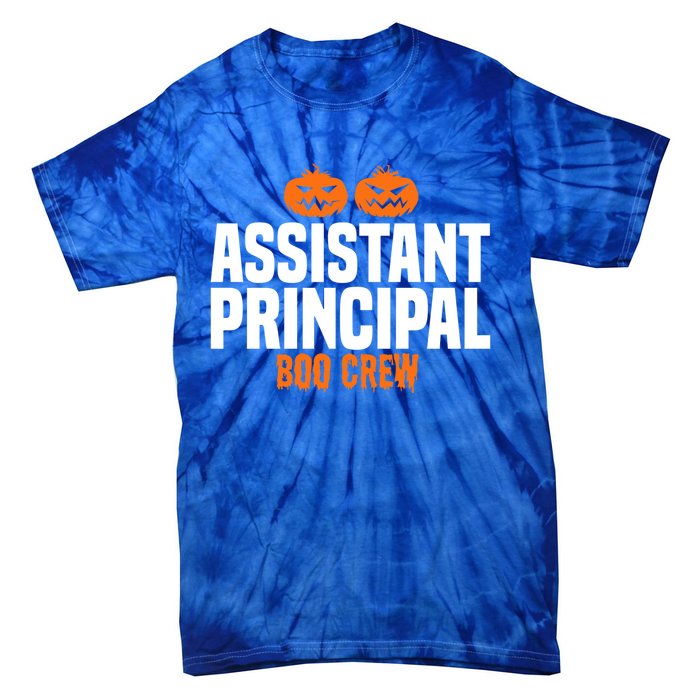 Assistant Principal Boo Crew Halloween Assistant Principal Cute Gift Tie-Dye T-Shirt