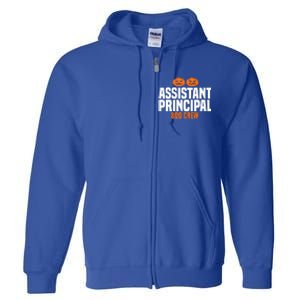 Assistant Principal Boo Crew Halloween Assistant Principal Cute Gift Full Zip Hoodie