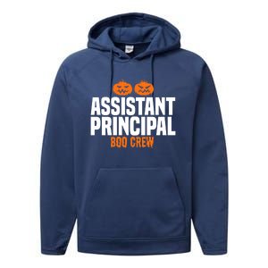 Assistant Principal Boo Crew Halloween Assistant Principal Cute Gift Performance Fleece Hoodie