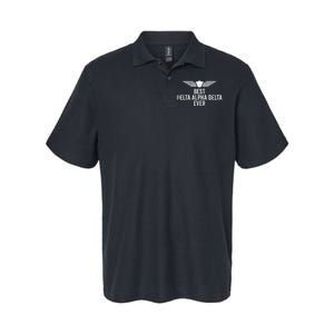 Airplane Pilot Best Dad Flying Gift Softstyle Adult Sport Polo