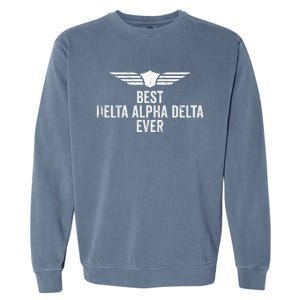 Airplane Pilot Best Dad Flying Gift Garment-Dyed Sweatshirt