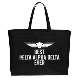 Airplane Pilot Best Dad Flying Gift Cotton Canvas Jumbo Tote