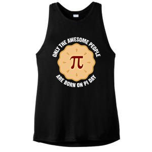 Awesome People Born On Pi Day Birthday March 14th Pi Day Meaningful Gift Ladies PosiCharge Tri-Blend Wicking Tank