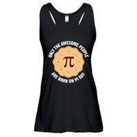 Awesome People Born On Pi Day Birthday March 14th Pi Day Meaningful Gift Ladies Essential Flowy Tank