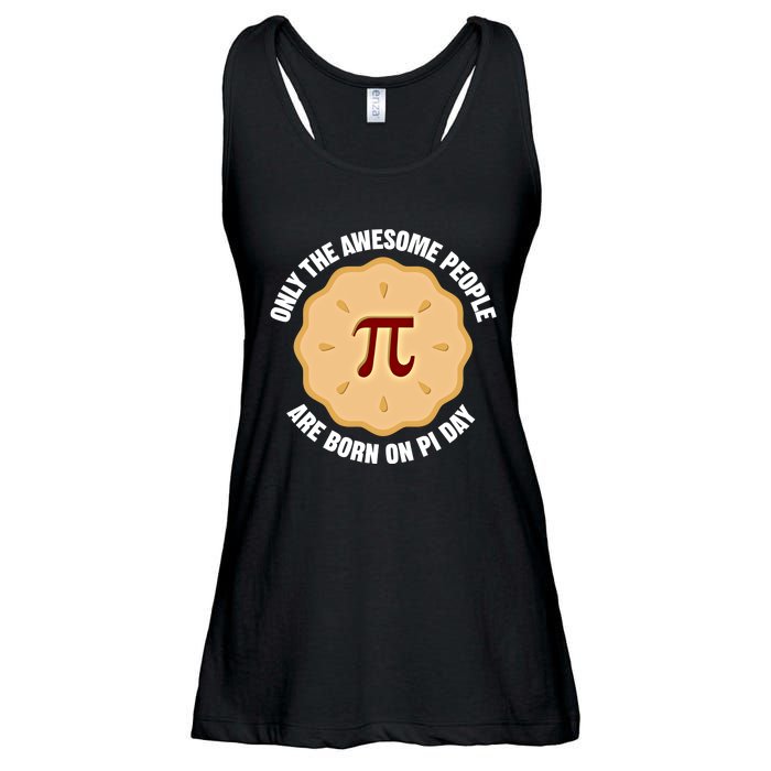 Awesome People Born On Pi Day Birthday March 14th Pi Day Meaningful Gift Ladies Essential Flowy Tank